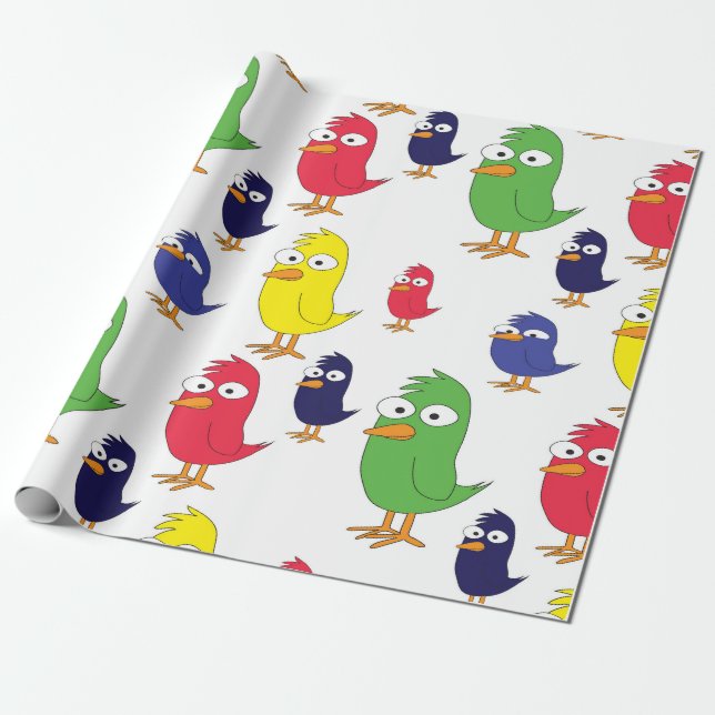 Papel De Presente Galinhas (Desenrolado)