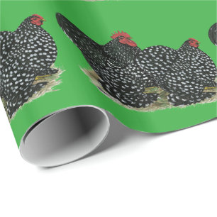Papel De Presente Galinhas Mottled Cochin