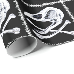 Papel De Presente Galo Crânio e Crossbones