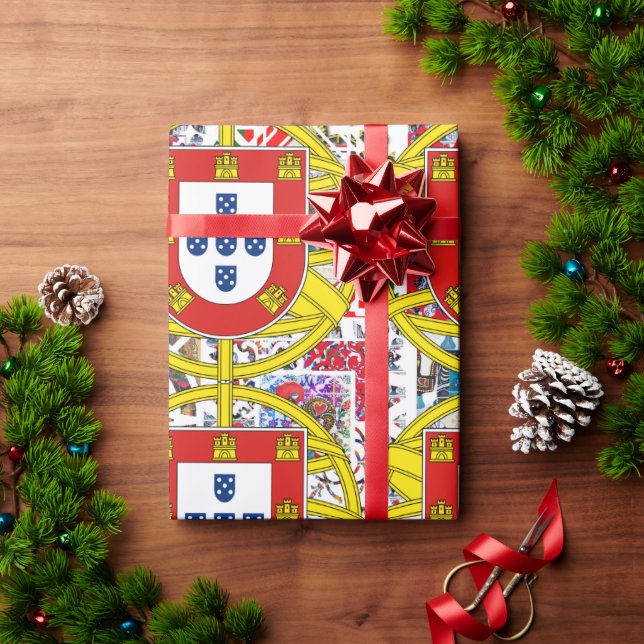 Papel De Presente Galo de Barcelona, Portugal (Presente de Natal)