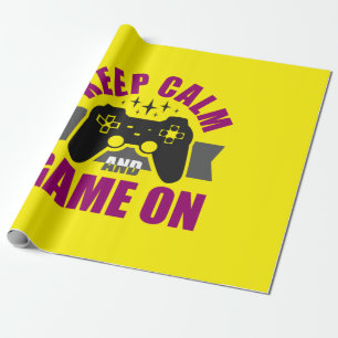 Papel De Presente Gamer Gift Mantém Jogos Calmos