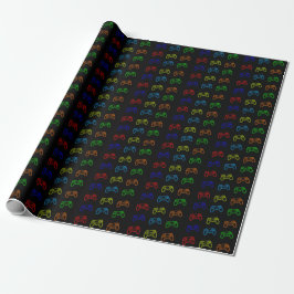 Papel De Presente Gaming Theme Wrapping Paper
