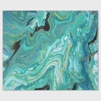 Papel De Presente Gangues Traseiras 1 Abstrato Verde Líquido