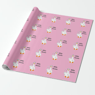 Papel De Presente Ganso bobo, Ganso Engraçado, Amante de Gansos
