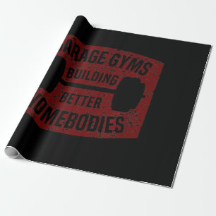 Papel De Presente Garage Gyms Construindo Melhores Casamentos Barbel