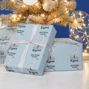 Papel De Presente Garça Ave Sortuda