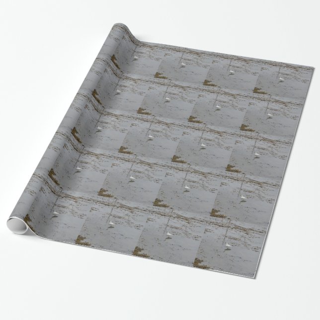 Papel De Presente Garça-branca-pequena (Desenrolado)