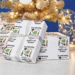 Papel De Presente Gardening Tools