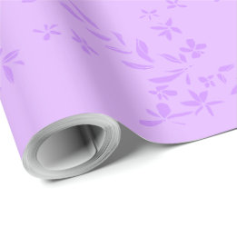 Papel De Presente Garlands Lilac