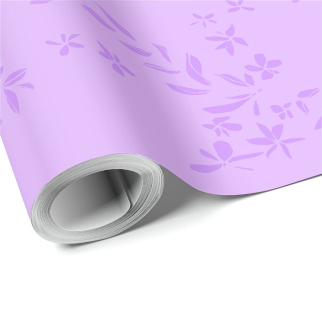 Papel De Presente Garlands Lilac (Ponta do rolo)