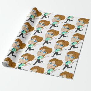 Papel De Presente garota chibi com cauda