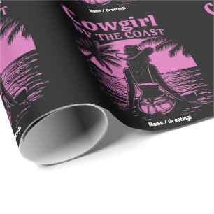 Papel De Presente Garota Da Costa Estilo Ocidental Beachy Women