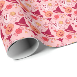 Papel De Presente Garota de Aniversário Pinta do Pastel das Hallowee