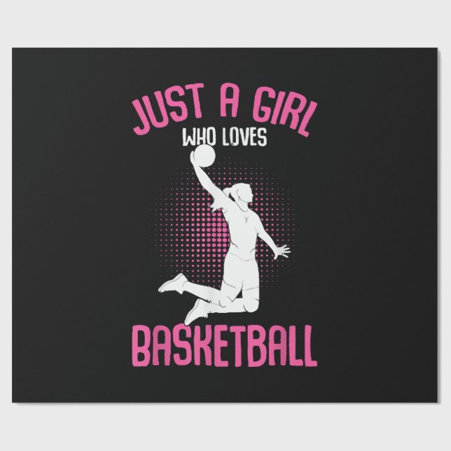 Papel De Presente Garota de Basquete Mulheres (Aberto)
