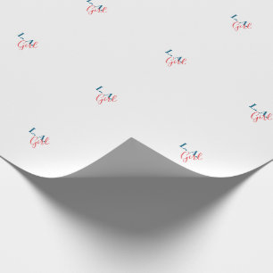 Papel De Presente Garota de L.A. Los Angeles Minimalista Moderno Sim