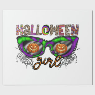 Papel De Presente Garota do Halloween