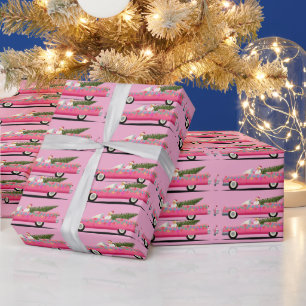 PAPEL DE PRESENTE GAROTA NO NATAL DE PINK CLÁSSICO