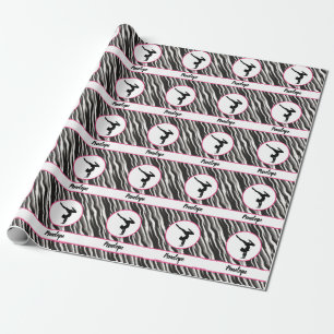 Papel De Presente Garotas Manipulam Zebra Imprima Peles Faux
