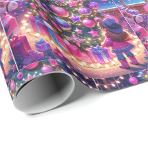 Garotinha Em Frente Ao Natal Da Árvore