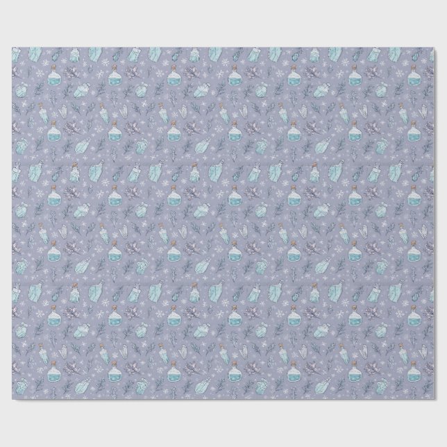 Papel De Presente Garrafa de Poção de Bruxa (Aberto)