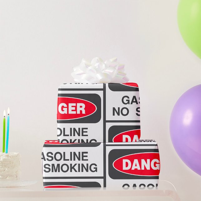 Papel De Presente Gasolina de Perigo Sem Sinal De Fumagem Papel De E (Criador carregado)