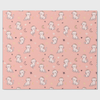 Papel De Presente Gata Princesa Fofa