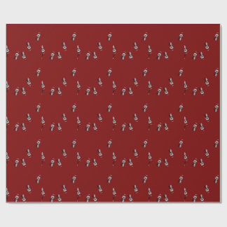 Papel De Presente Gata Santa Claws Natal Maureen Girard Olho Azul 
