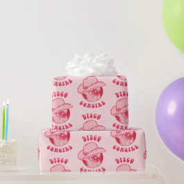 Papel De Presente Gata-Vaca-Vaca-Vaca-Vidro Rosa