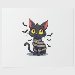 Papel De Presente Gatinho Gatinho de Mamãe Halloween