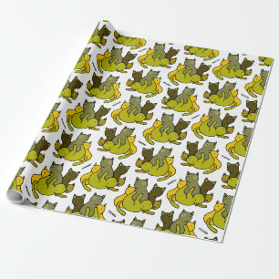 Papel De Presente Gatinhos de oliveira