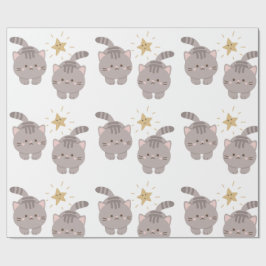 Papel De Presente Gatinhos gêmeos bonitos