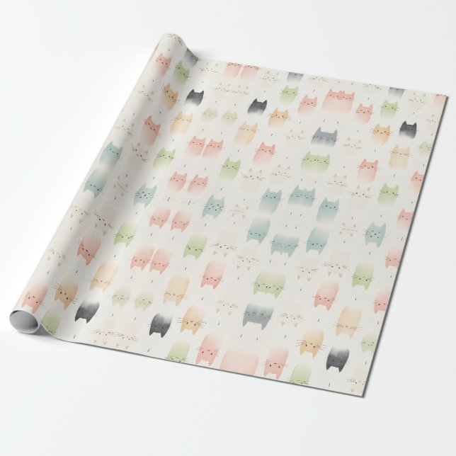 PAPEL DE PRESENTE GATO (Desenrolado)