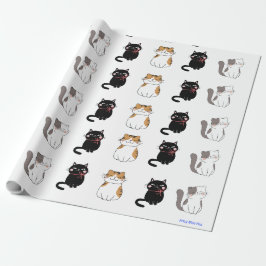 Papel De Presente Gato