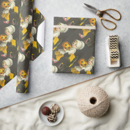 Papel De Presente Gato-de-abóbora-de-abóbora