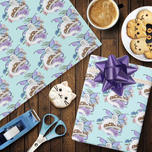 Papel De Presente Gato de fada (Criador carregado)