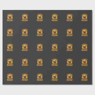 Papel De Presente Gato de Halloween Você Está Me Fazendo Gritar