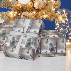 Papel De Presente Gato e Rato sob Mistura