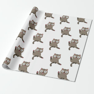 Papel De Presente Gato Engraçado