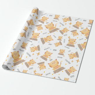 Papel De Presente Gato - Gato De Ioga Fresco Para Lover De Gato, Lov