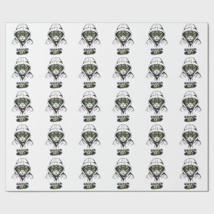 Papel De Presente Gato Hacker Ciber Gamer Programador Tecnologia Div