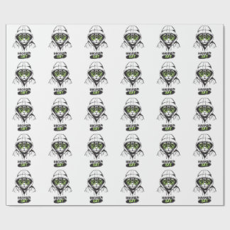 Papel De Presente Gato Hacker Ciber Gamer Programador Tecnologia Div
