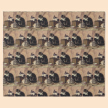 Gato-mãe e gatinhos