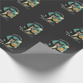 Papel De Presente Gato OVNI Alien Paranormal selfie engraçado