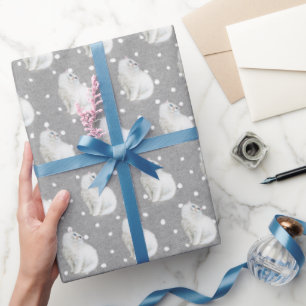 Papel De Presente Gato Persa Em Pontos