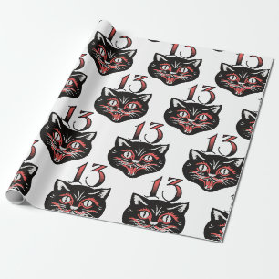 Papel De Presente Gato Preto