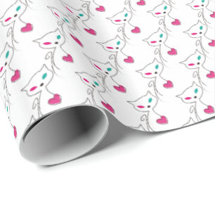 Papel De Presente gato solitário