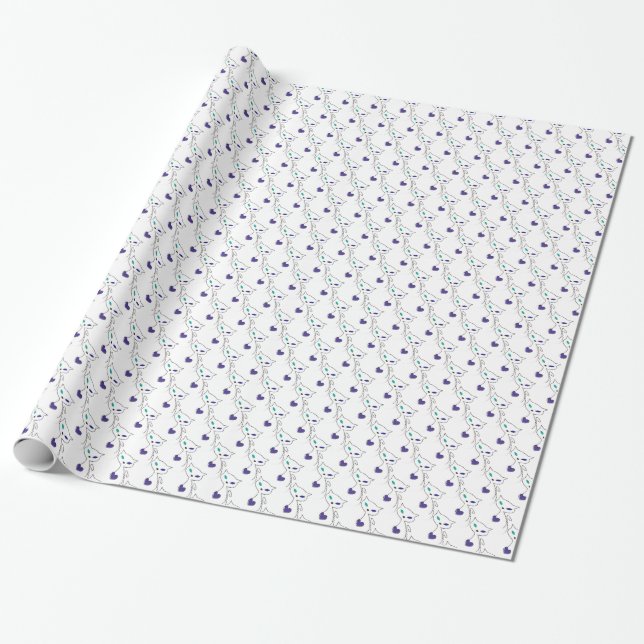 Papel De Presente gato solitário (Desenrolado)