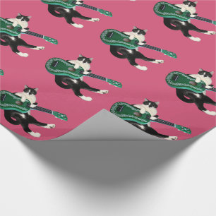 Papel De Presente Gato Ukulele Wraping Paper