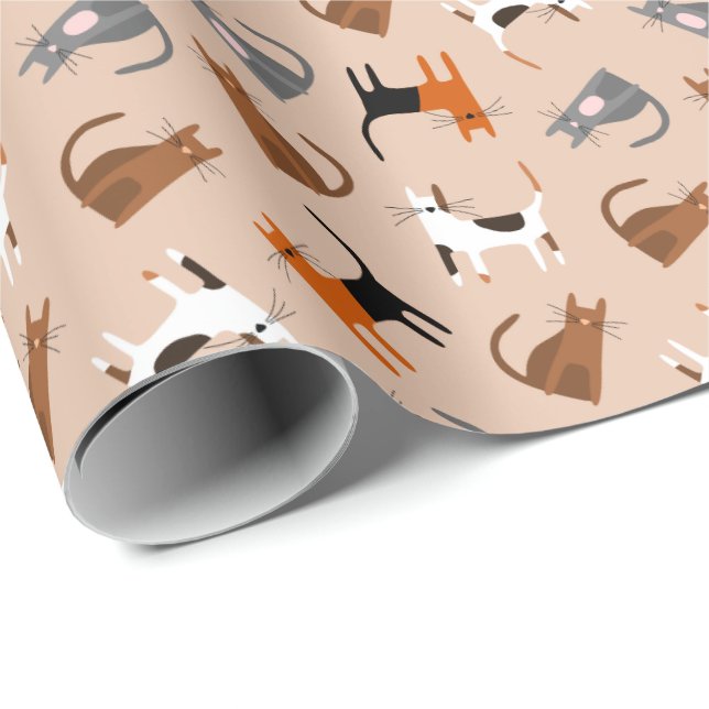 Papel De Presente Gatos (Ponta do rolo)