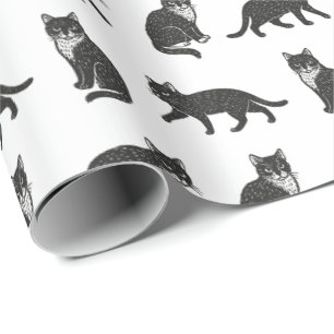 Papel De Presente Gatos